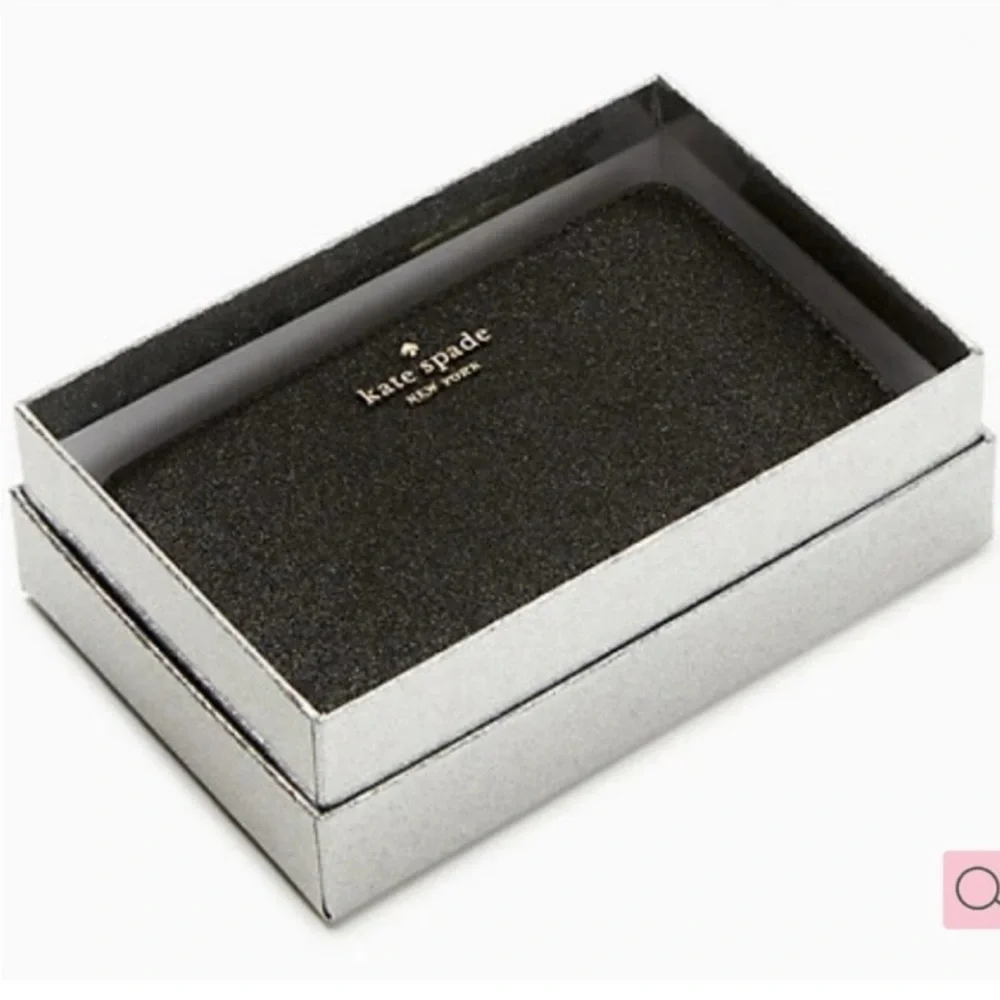 Kate Spade Deep Medium Bifold Wallet Black